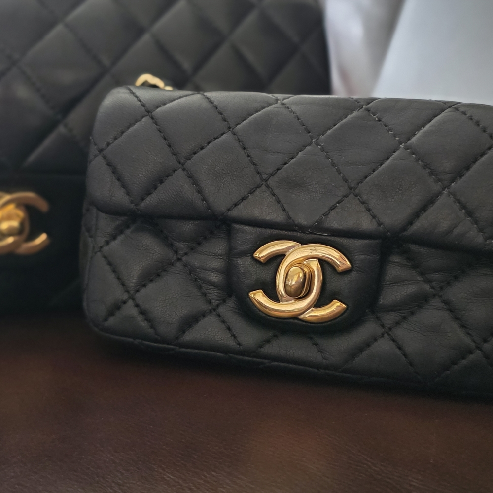 Chanel Black Quilted Leather Bag